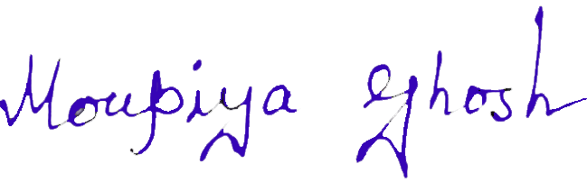Signature of Dr. Moupiya Ghosh